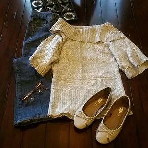 White House Black Market. Size medium gray sweater